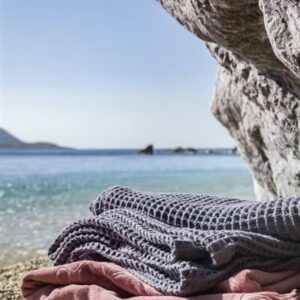 Nima Home - Πετσέτα/Παρεό 90x160 Shore - Dark Gray - Image 2