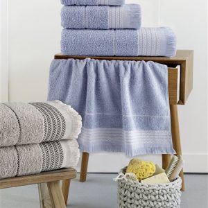 Nima Home - Σετ Πετσέτες (30x50 + 50x90 + 70x140) Plush - Blue - Image 2