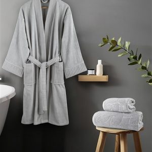 Nima Home - Σετ Πετσέτες (50x90 + 70x140) - Serenity Gray - Image 4