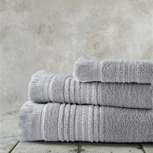 Nima Home - Σετ Πετσέτες (30x50 + 50x90 + 70x140) - Allora Gray