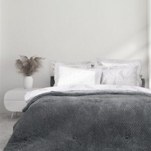 Nima Home - Κουβέρτα/Πάπλωμα Υπέρδιπλο 220x240 - Velva Dark Gray