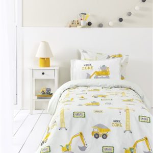 Nima Home - Σετ Παπλωματοθήκη Μονή - Big Truck - (1 x 160x240 + 1 Μαξιλαροθήκη 52x72)