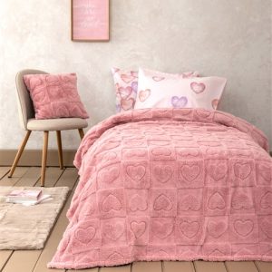 Nima Home - Κουβέρτα Μονή 160x220 - Amoria Pink