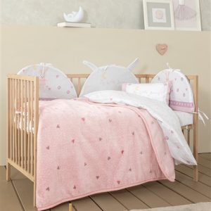 Nima Home - Κουβέρτα Βελουτέ Λίκνου 80x110 - Sweetheart